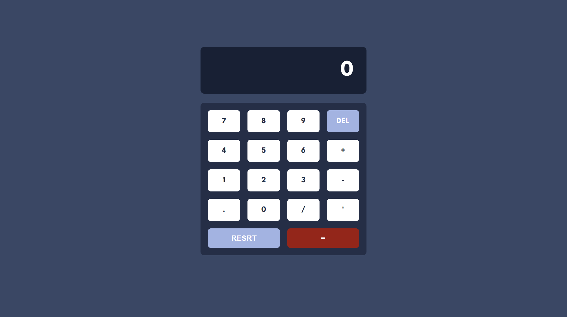 Calculator App (front-end-mentor) project thumbnail