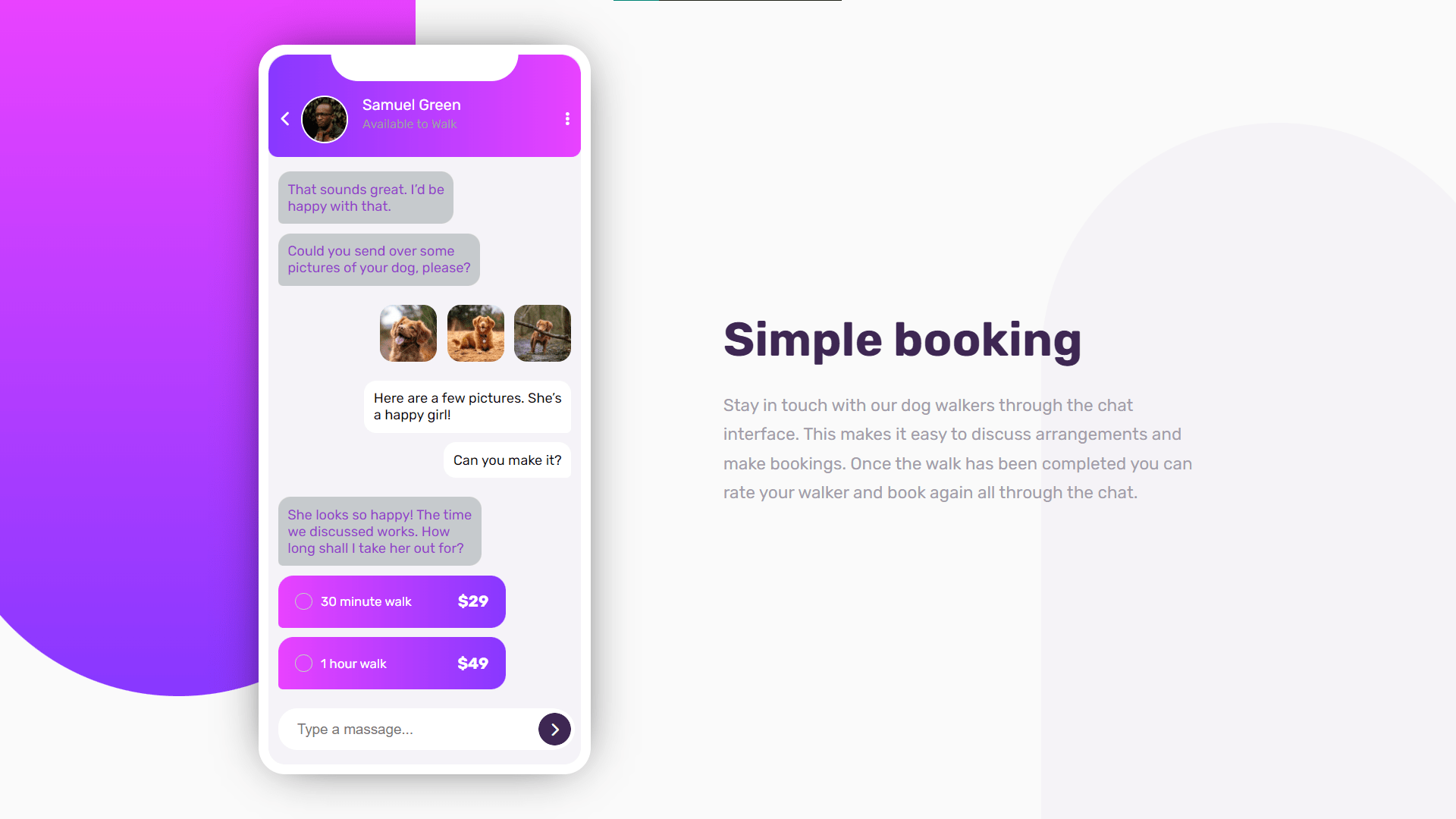 Chat-app (ui only) (front-end-mentor) project thumbnail