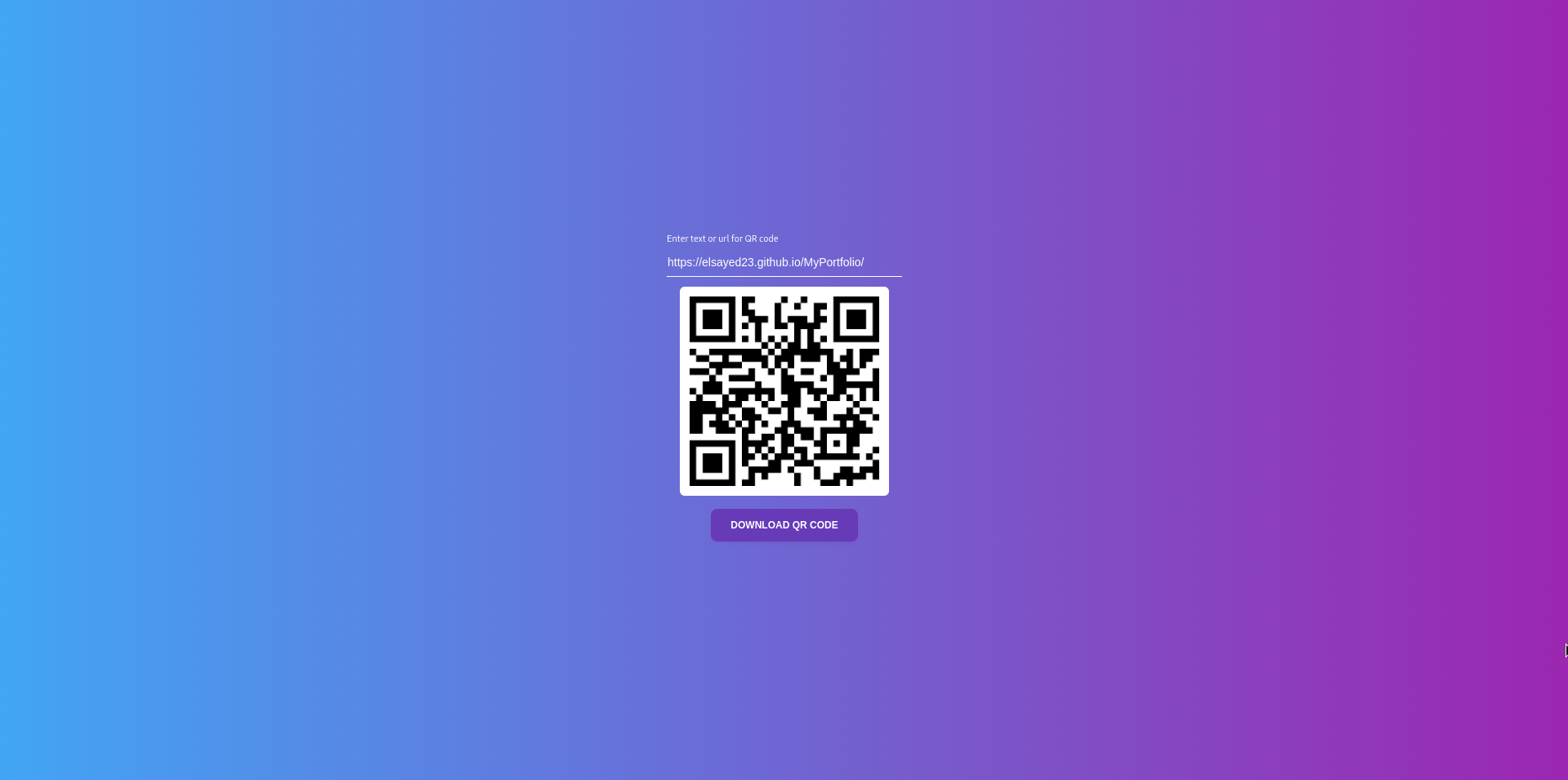 QR-Code Generator project thumbnail